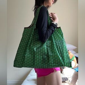 Large Reusable grocery Tote Bag, Eco Friendly Foldable Nylon Tote, Market Bag